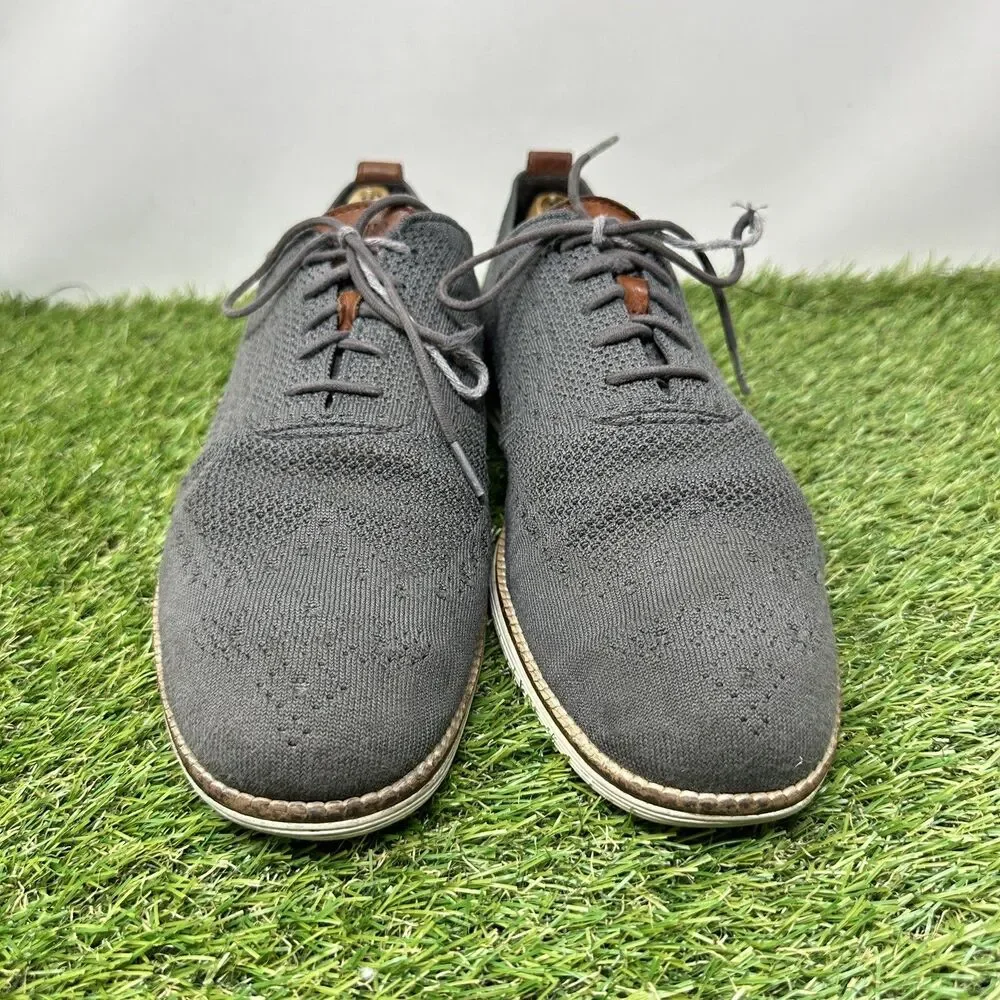 Cole Haan Original Grand Stitchlite Wingtip Oxford Gray C27961 Men’s Size 11.5 M